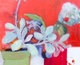 Succulents II 60 x 60 cm oil on canvas SOLD