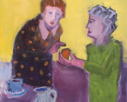 InstaGrannies 3, 109 x 102cm, acrylic and oil on canvas