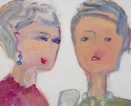 InstaGrannies 2, 59 x 84cm, oil on canvas