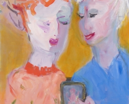 InstaGrannies 6, 80 x 60cm, oil on canvas