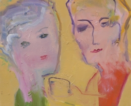 InstaGrannies 4, 61 x 61cm, oil on canvas