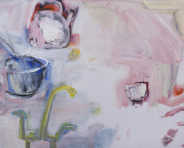 Kitchen Cabinet I 75 x 100 cm oil on canvas