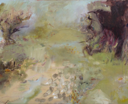 Winter Walk 1, 64 x 84cm oil on canvas