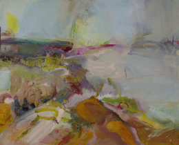 Landscape Study 2, oil on paper SOLD