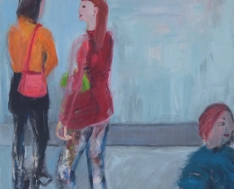 So Then What Did he Say? 100 x 100 cm acrylic on canvas